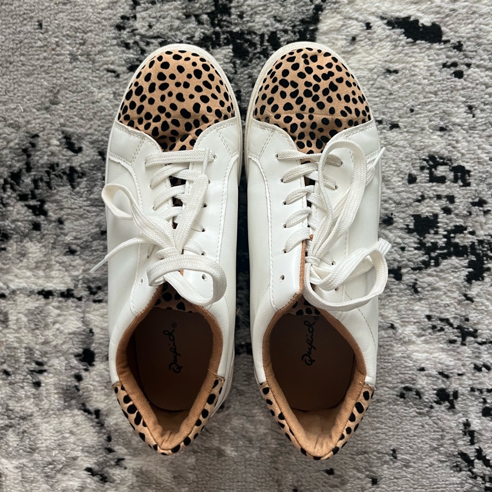Qupid Cheetah Sneakers